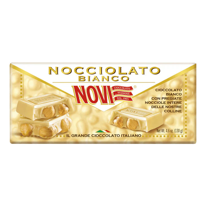 Novi White Chocolate with hazelnuts