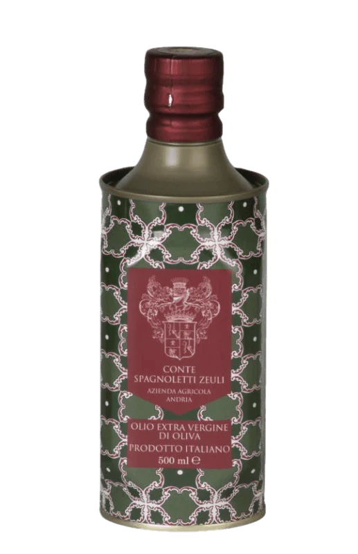 Extra Virgin Olive Oil Majolica Bottle